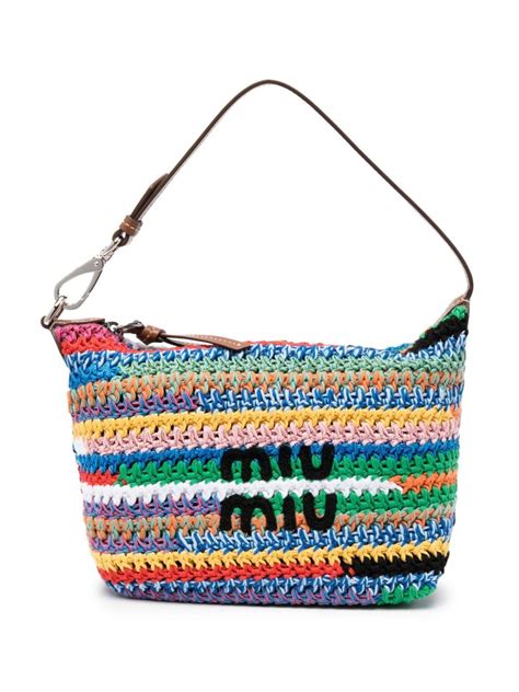 miu miu bags on sale|miu miu crochet bag.